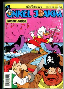 Onkel Joakim #7 1988-Disney-Danish-Uncle Scrooge-Carl Barks-Mickey Mouse-VG