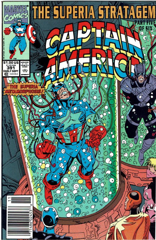 Captain America #391  Newsstand   NM