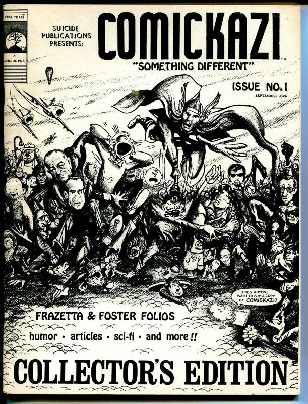 Comickazi #1 1969-1st issue-James Bama interview-Frazetta-Foster-Juanillo-FN