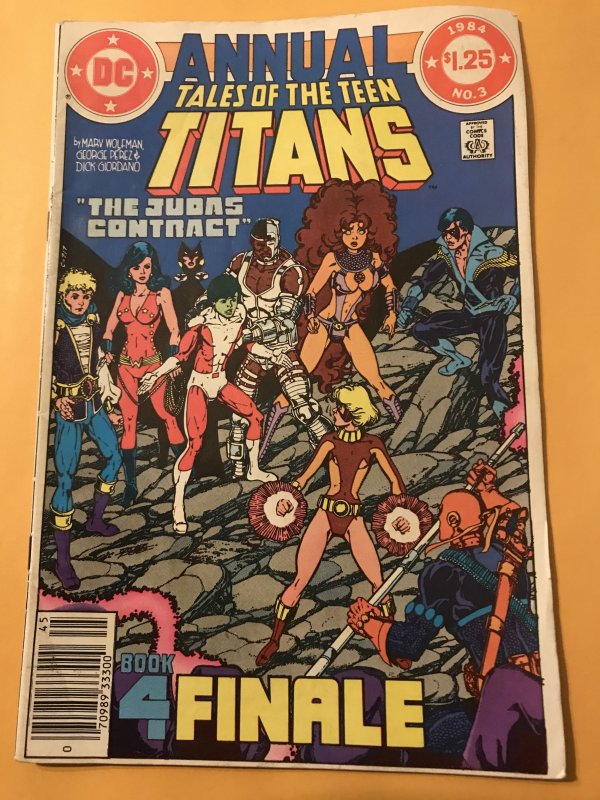 The New Teen Titans Annual #3  DC 1984 Fn-; Deathstroke