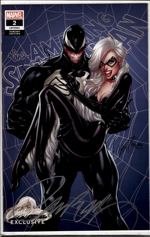 The Amazing Spider-Man #2 Campbell Cover C (2018) Signed by Campbell with COA!