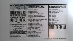 Vintage Comic Store Batman  8x 5 2-Sided ALEX ROSS PROMO Flyer 1998 DC Comics