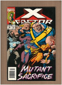 X-Factor #94 Newsstand Marvel Comics 1993 WOLFSBANE STRONG GUY VG/FN 5.0