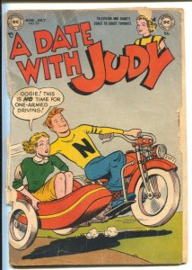 Date with Judy #29 1952-DC- motorcycle sidecar cover-teen humor-spicy poses-G