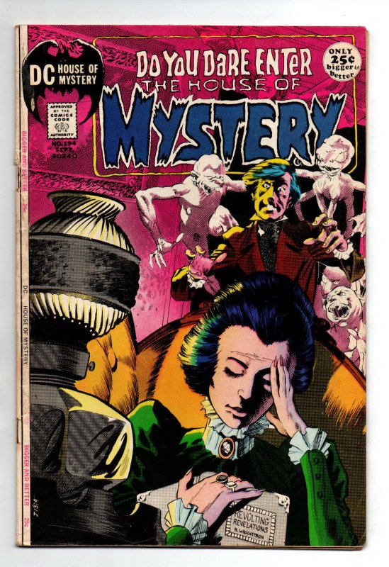 House of Mystery #194 - Berni Wrightson - Horror - 1971 - VG/FN