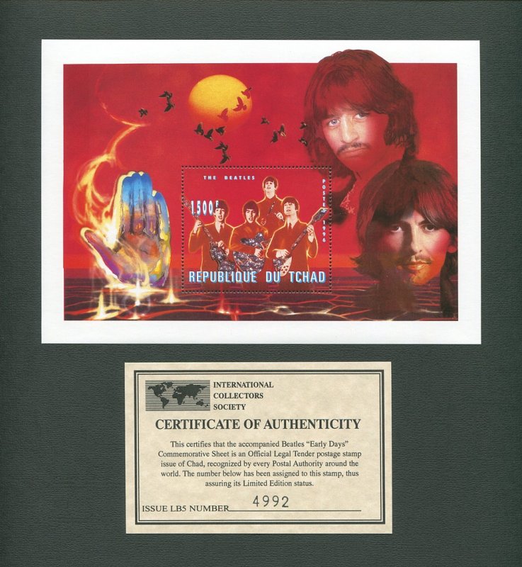 The Beatles Commemorative Stamp Sheet (SET)  1996