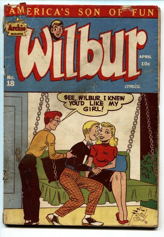 WILBUR #18-Spicy cover-1948-ARCHIE COMICS-GOLDEN AGE COMIC