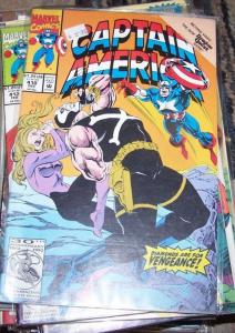 Captain America # 410  1992, Marvel  crossbones diamondback SNAKE HUNT