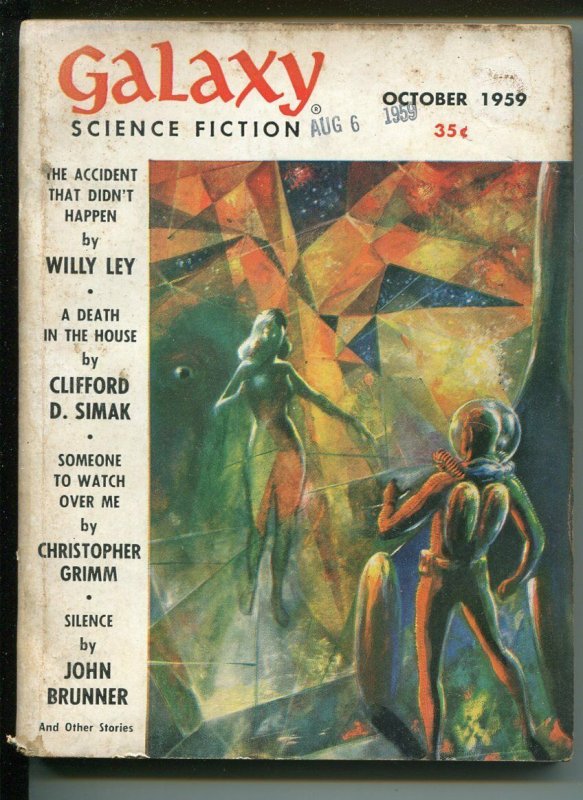 Galaxy 10/1959-Wally Wood cover-Grey Morrow art-sci-fi pulp-G