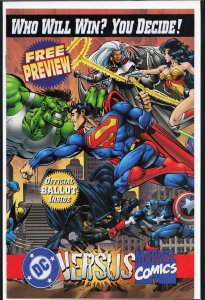 DC Versus Marvel / Marvel Versus DC Consumer Preview (1995) Superman