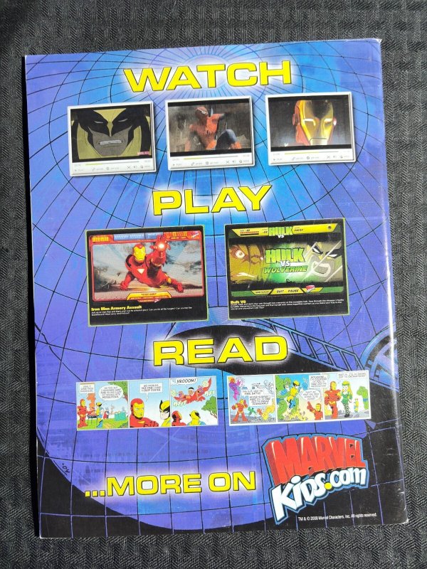 2010 IRON MAN Magazine #2 FN+ 6.5 Spidey & Hulk w/ Poster