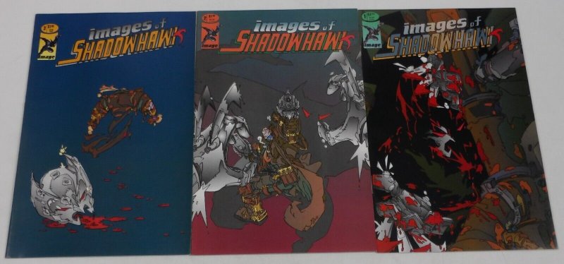 Images of Shadowhawk #1-3 VF/NM complete set ft Trencher - Keith Giffen ; Image