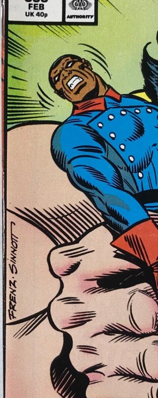 CAPTAIN AMERICA Comic # 338 — John Walker as Cap D-Man — 1988 Marvel Very Fine 