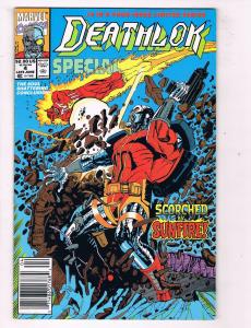 Deathlok (1991 1st Series) #4 Marvel Comic Book Scorched by Sunfire HH3