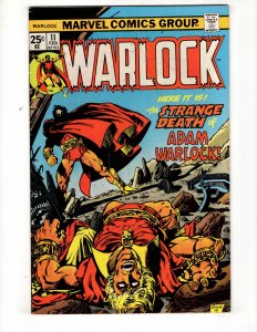 Warlock #11 (1976) THE STRANGE DEATH OF ADAM WARLOCK  / ID#311