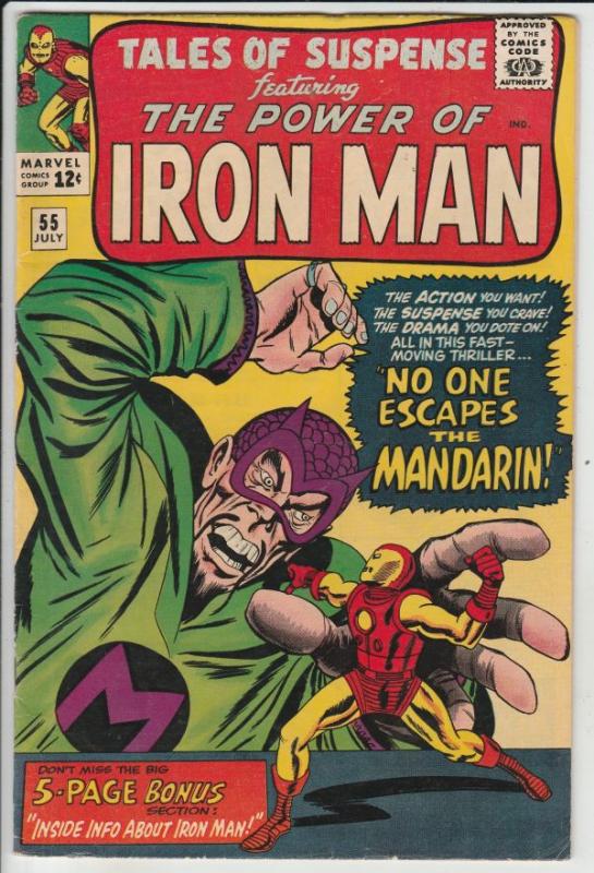 Tales of Suspense #55 (Jul-64) FN/VF Mid-High-Grade Iron Man, Captain America