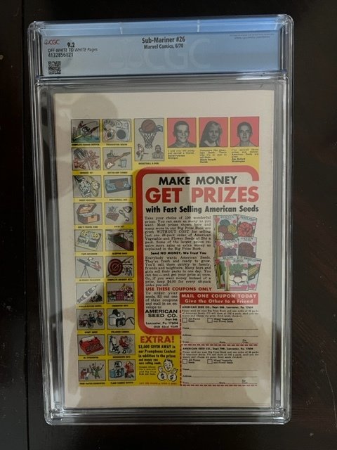Sub Mariner #26 (1968) - CGC 9.2 !  Red Raven!