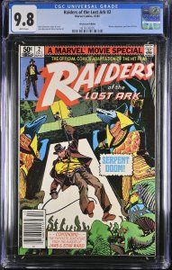 Raiders of the Lost Ark #2 CGC 9.8-comic book Indiana Jones-Newsstand-4376336005