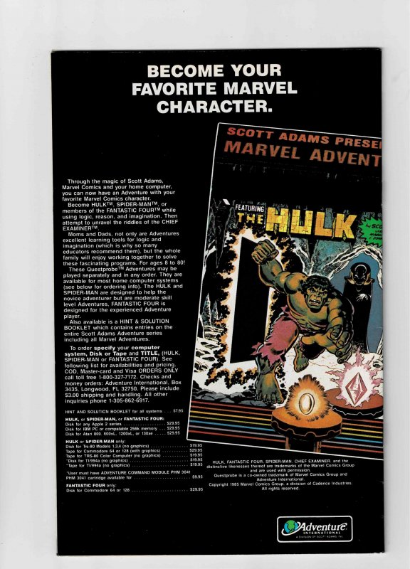 Secret Wars II #9 (1986) A Fat Mouse Almost Free Cheese 4th Menu Item (d) KEY