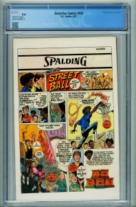 DETECTIVE COMICS #470-CGC 9.4 1st Silver St. Cloud -Comic book 4253450013