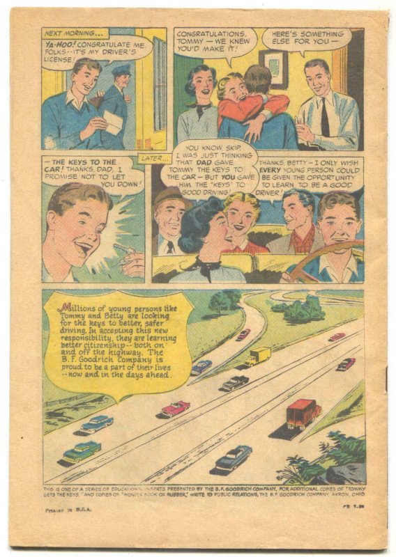 Tommy Gets The Keys 1959-BF Goodrich-safe driving promo comic-FN