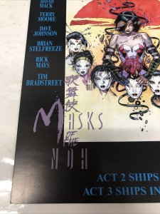 Habuki :Masks Of The Noh (1996) # 1 Variant • Calibar Comics • Signed David Mack