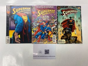 3 Superman: Man of Steel DC comic books #33 34 Annual #3 31 KM16
