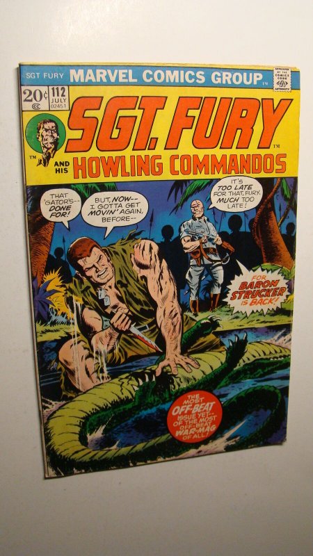 SGT. FURY 112 *SOLID COPY* VS BARON STRUCKER MARVEL BRONZE AGE WAR