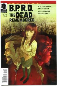 B P R D The DEAD REMEMBERED #1 2 3 + HELL on EARTH GODS #1-3, VF/NM, Mignola