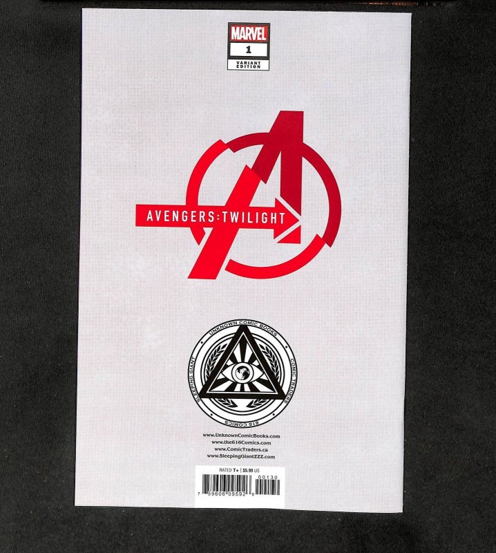 Avengers: Twilight #1 (Marvel, 2024) Davide Paratore - 616 / Unknown Comics -...