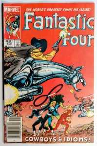 Fantastic Four #272 NEWSSTAND, 1st cameo app of Nathaniel Richards 