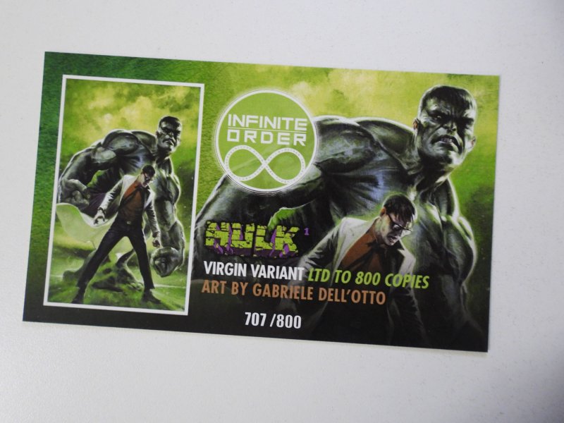 Hulk #1 Virgin Variant Edition W/ COA NM- Condition