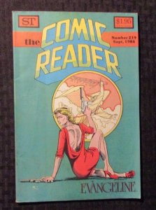 1984 THE COMIC READER Fanzine Magazine #219 FN- 5.5 Evangeline Cover
