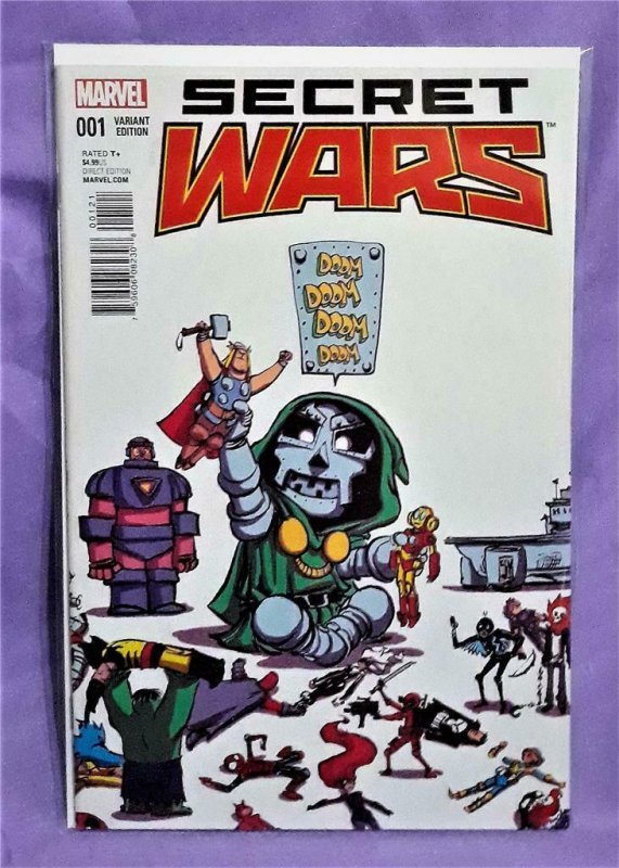 Jonathan Hickman SECRET WARS #1 Skottie Young Baby Variant Cover (Marvel, 2015)!