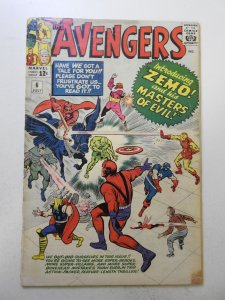 The Avengers #6 (1964) GD/VG Condition see desc