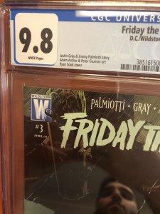 Friday The 13th (2007) #3 (CGC 9.8 WP) Ryan Sook Cover
