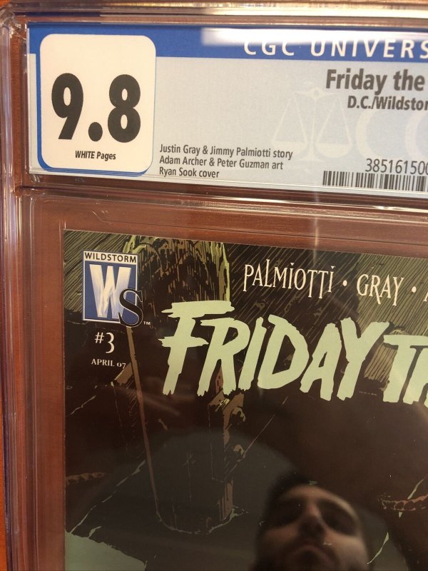 Friday The 13th (2007) #3 (CGC 9.8 WP) Ryan Sook Cover
