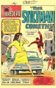 DAREDEVIL #8 (June1965) 4.0 VG  ★ Stilt-Man Origin!  All Wally Wood!