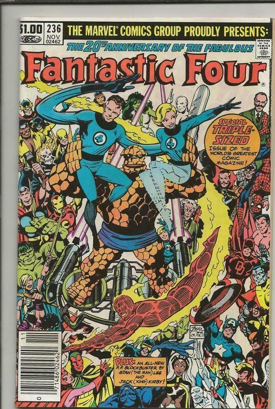 Fantastic Four #236 ORIGINAL Vintage 1981 Marvel Comics Newsstand