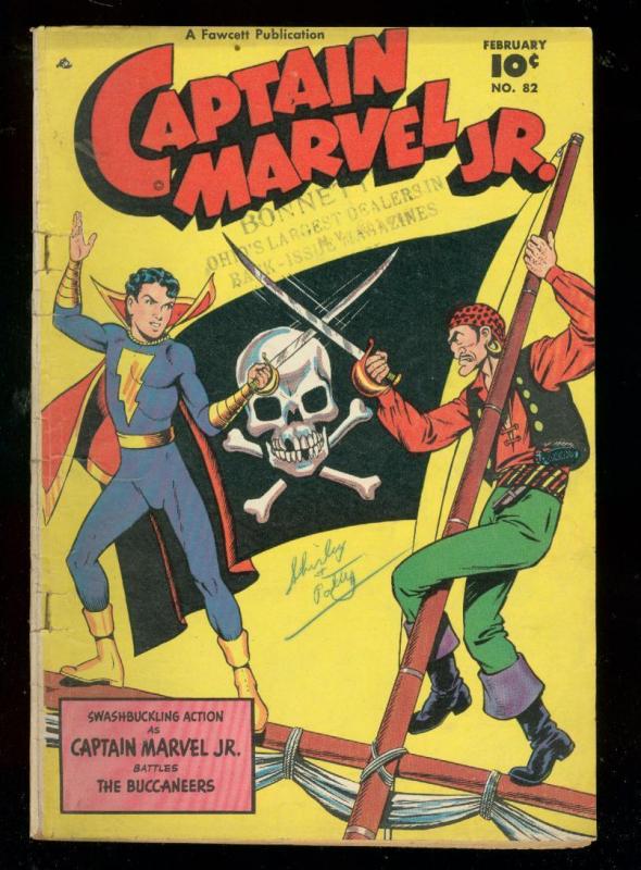 CAPTAIN MARVEL JR #82 1950-FAWCETT COMICS-PIRACY ISSUE VG