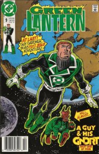 Green Lantern (3rd Series) #9 (Newsstand) FN ; DC | Guy Gardner G'Nort