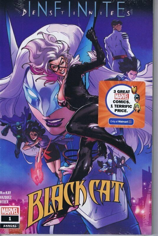 Black Cat Infinite Destinies #1 2021 Walmart Exclusive Marvel Comics 3 Pack  