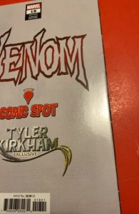 Venom 18 Tyler Kirkham Comic Spot Exclusive Signed by Kirkham
