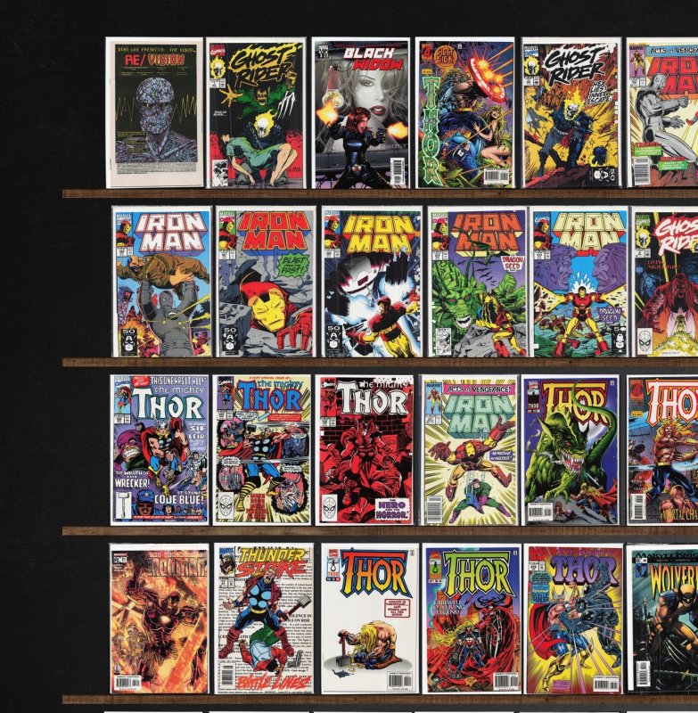 Huge Lot 150+ Comics with The Mighty Thor, Iron Man, Thor, Ghost Rider & More!