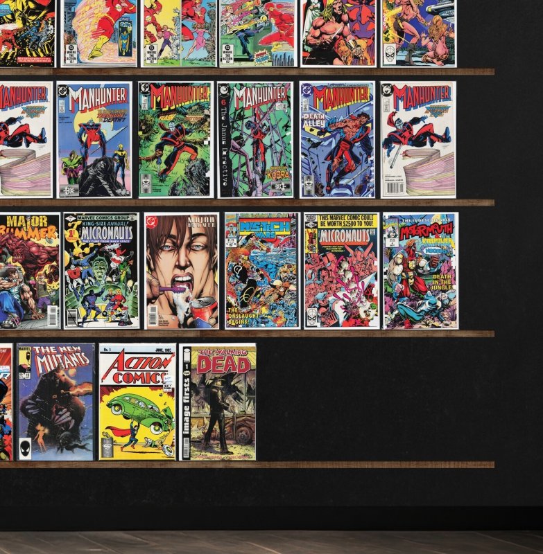 Huge Lot 140+ Comics with Manhunter, The Flash, Micronauts & More!