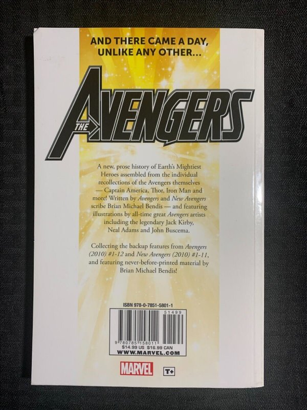 2012 AVENGERS ASSEMBLE Oral History SC FN+ 6.5 1st Printing Marvel Comics