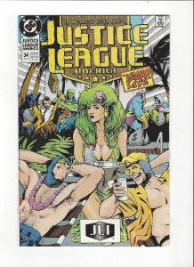 Justice League America #34 1987 DC Comics Copper Age  NM