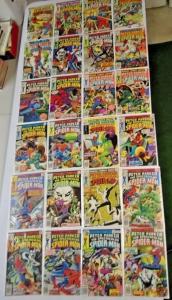 Peter Parker Spider Man Lot #s below - 107 diff books 8.0/VF (1976)