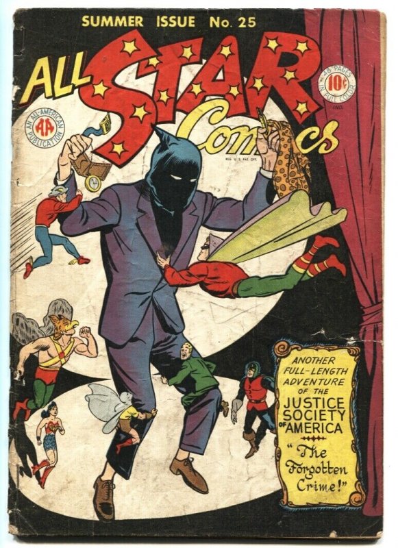 ALL STAR #25-1945-FLASH-HAWKMAN-GREEN LANTERN-ATOM incomplete