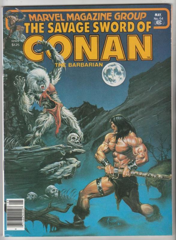 Savage Sword of Conan #64 (May-81) VF/NM High-Grade Conan